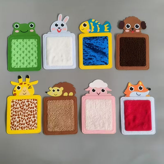 Tier-Sensorikmatte – 8-teiliges Set für spielerisches Lernen und Sinnesförderung