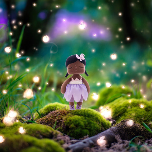 🌸 Metoo Kuschelpuppe „Lila Fee“ – Träum schön, kleine Zauberfreundin! 🌙✨