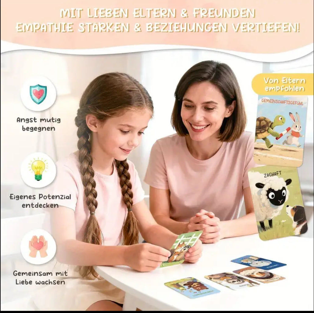 Gefühlskarten-Set
 - Gefühlsdeck für Kinder, Teenager & Erwachsene – 40 Emotionenkarten
