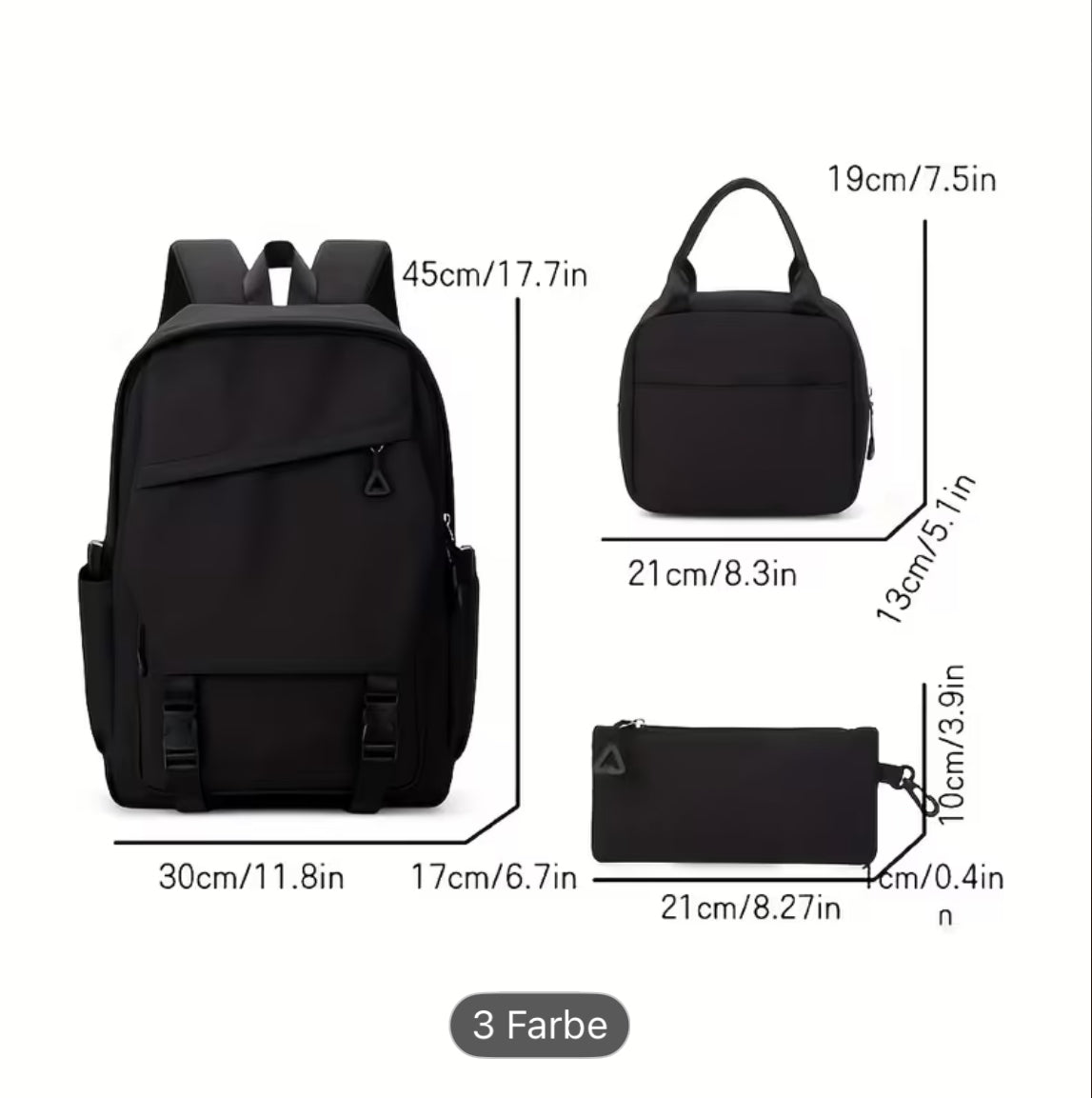 Back-to-School 3-teiliges Capybara-Rucksackset – Süß, praktisch & perfekt organisiert