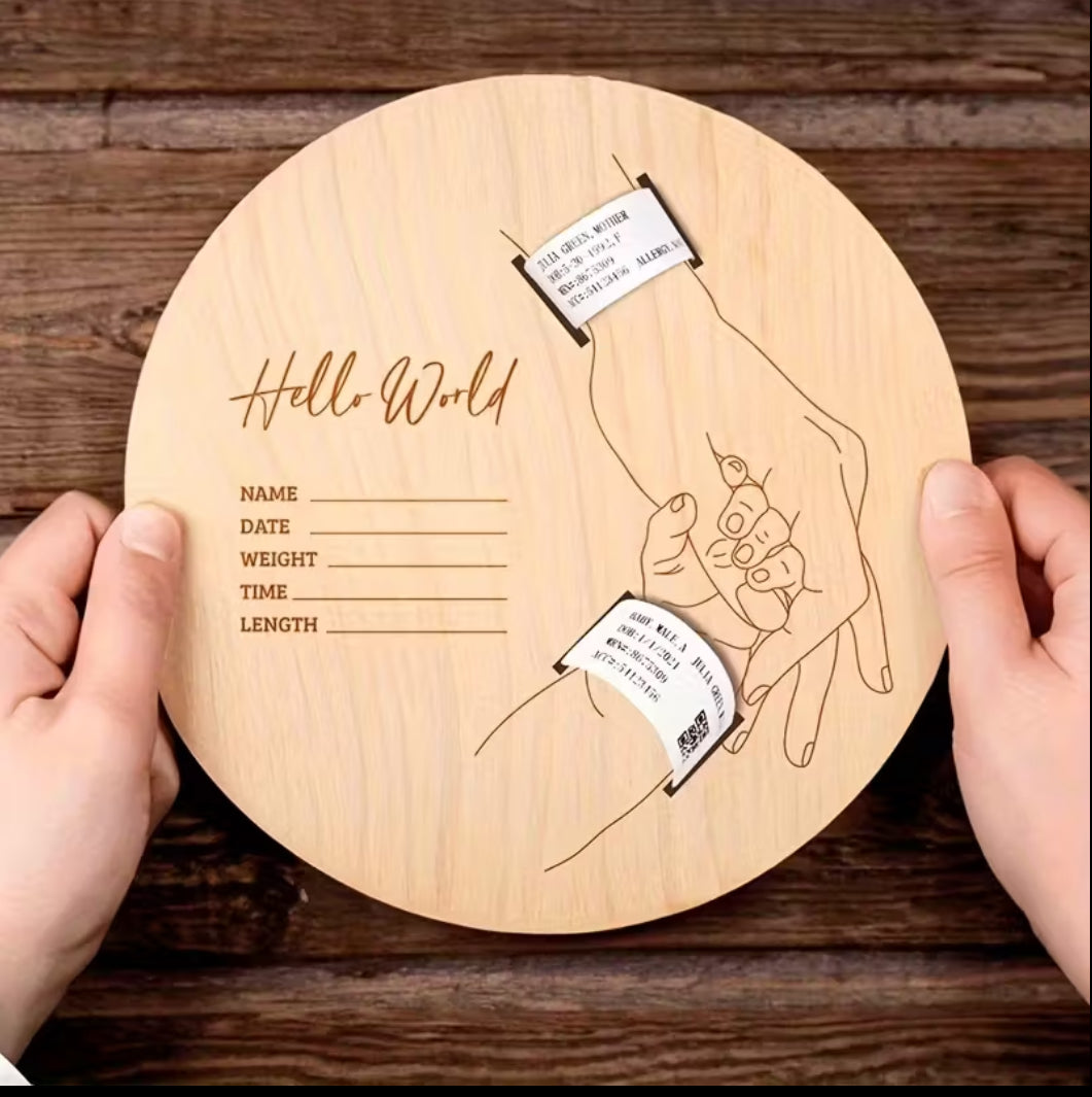 Erinnerungsstück Geburt - selber personalisieren