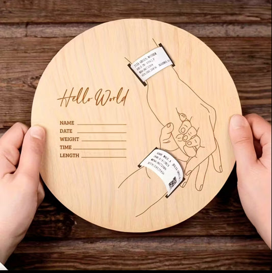 Erinnerungsstück Geburt - selber personalisieren