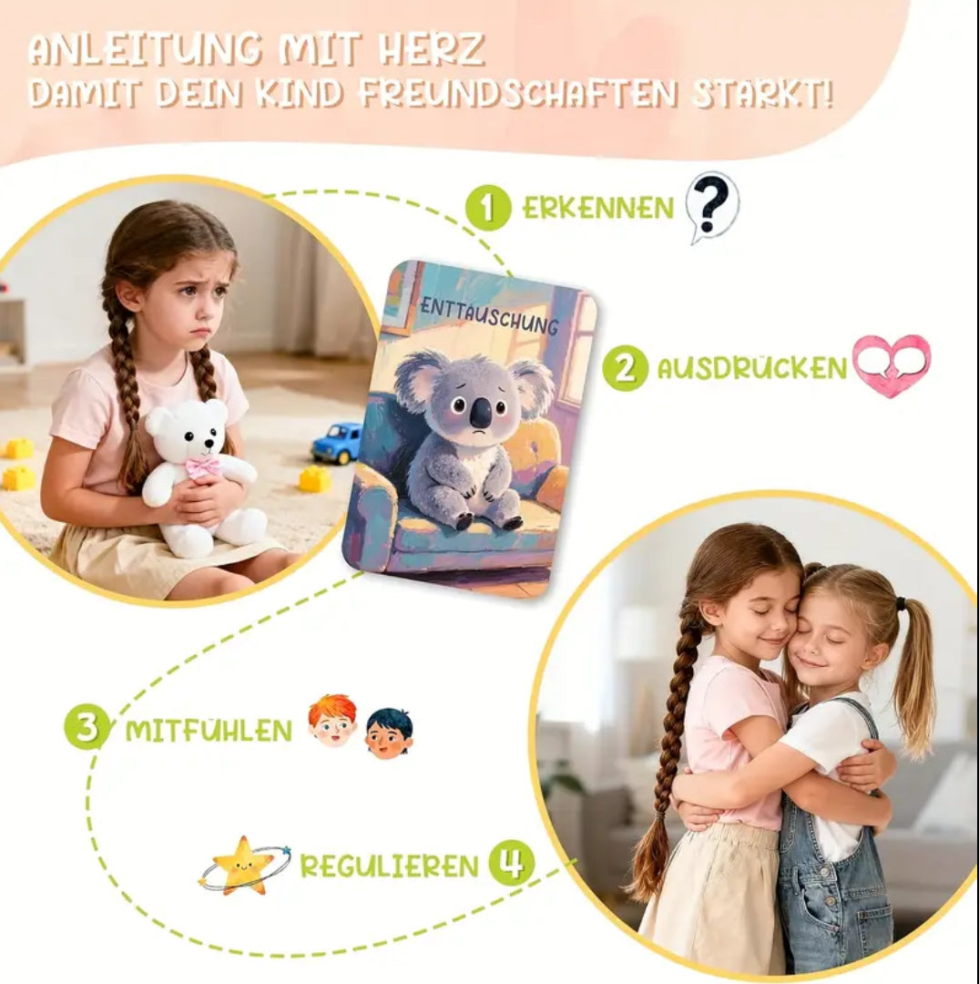 Gefühlskarten-Set
 - Gefühlsdeck für Kinder, Teenager & Erwachsene – 40 Emotionenkarten