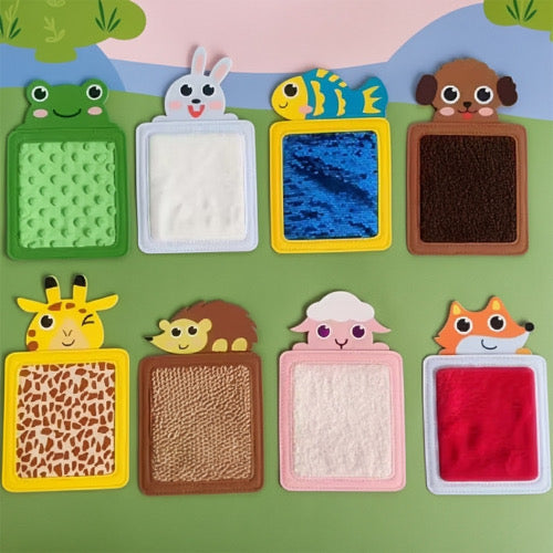 Tier-Sensorikmatte – 8-teiliges Set für spielerisches Lernen und Sinnesförderung