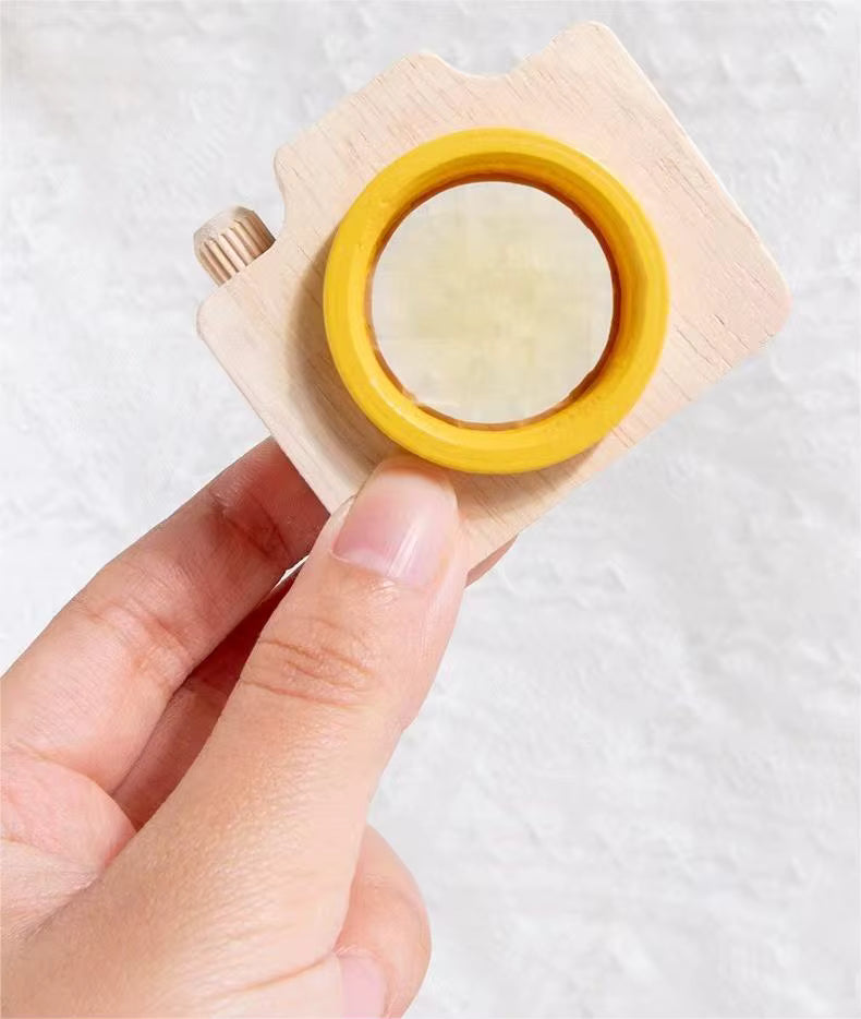 Hölzerne Mini Kamera für Kinder - Lernspielzeug & kreatives Geschenk