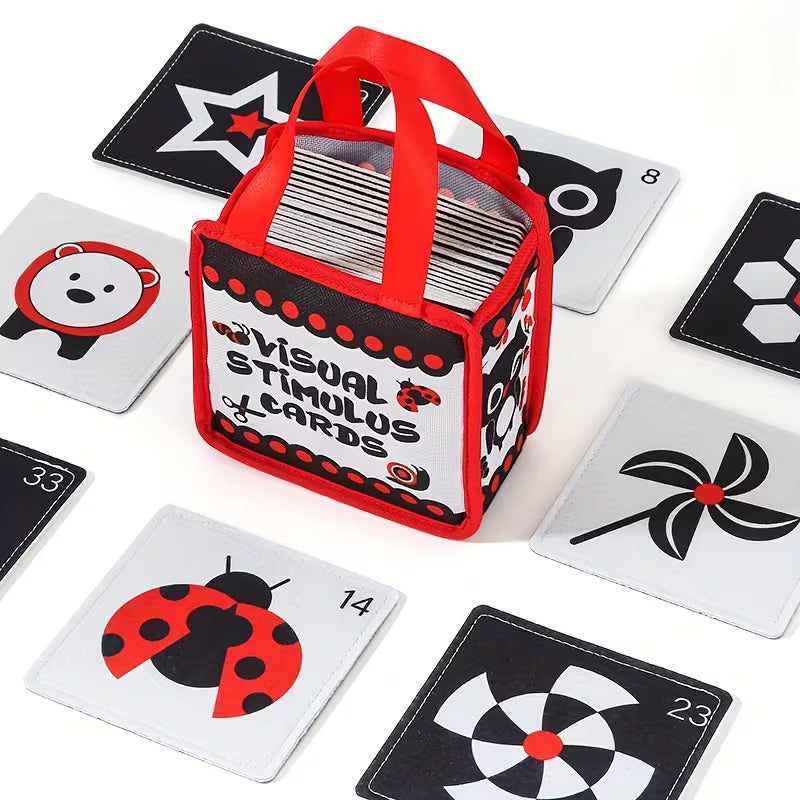 Frühförderung Stoffkarten – Kompakt, Tragbar & Perfekt für das frühe Lernen