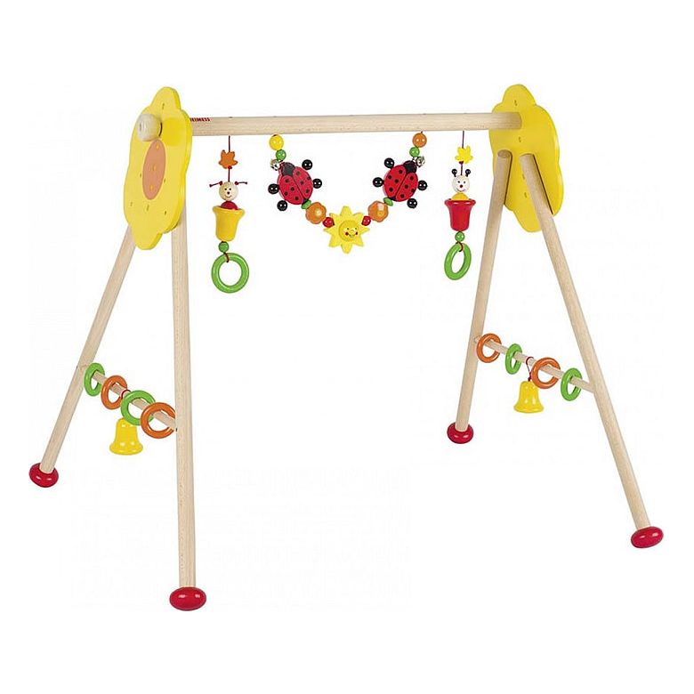 Goki Heimess 763334 - Baby-Fit Blumen und Insekten Holzspielzeug
